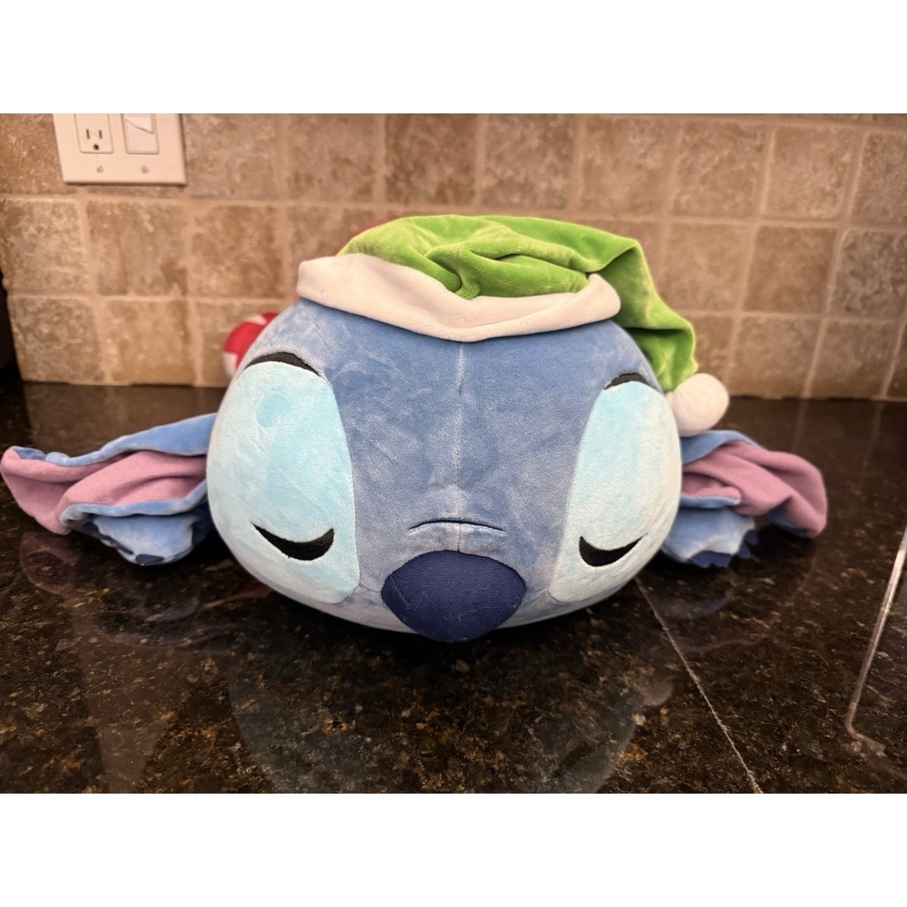 Disney~Lilo & STITCH Christmas Holiday Cuddleez X-Large 25" Plush Pillow